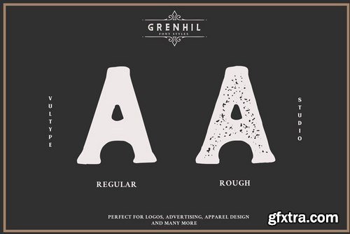 CM - Grenhil - Handmade Vintage Font 5281624