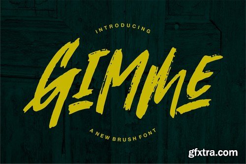 Gimmi A New Brush Font