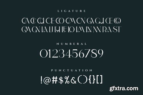 BLANNET Ligature Serif Typeface