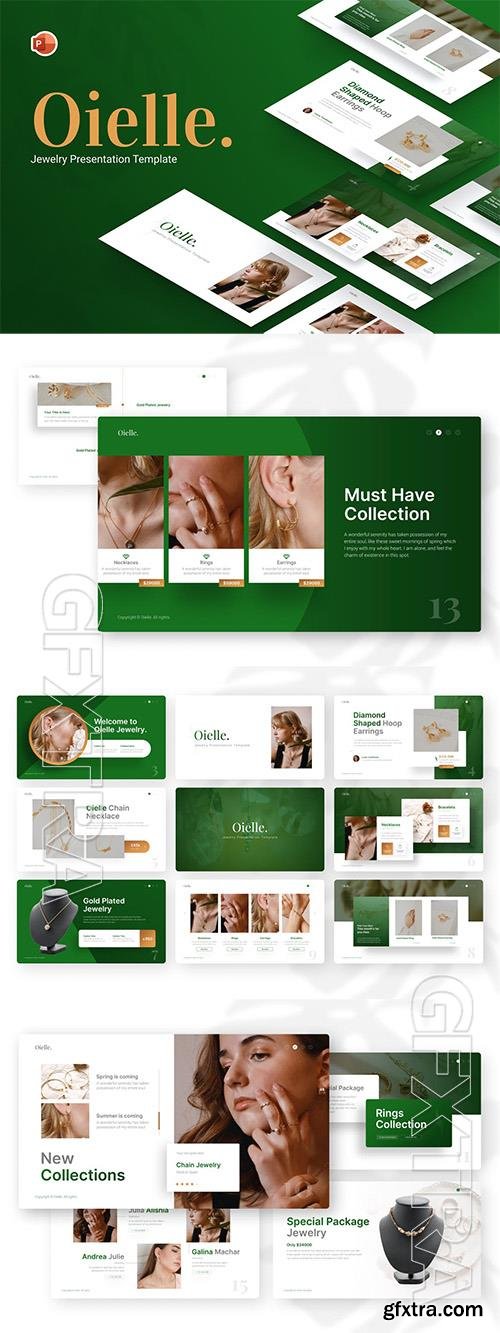 Oielle Jewelry PowerPoint Template V5CQ2W9