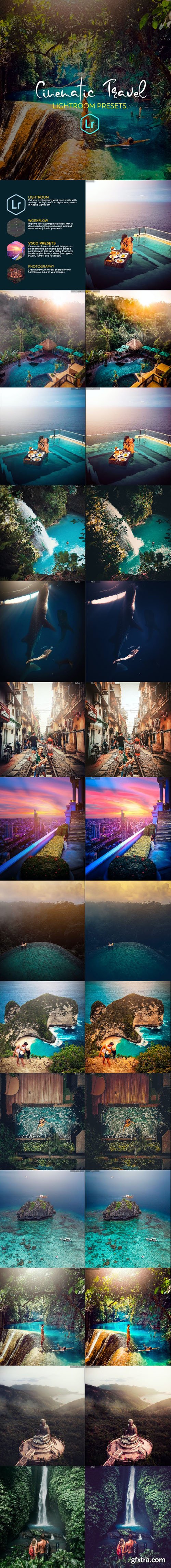 GraphicRiver - 30 Cinematic Travel Lightroom Presets 24521243