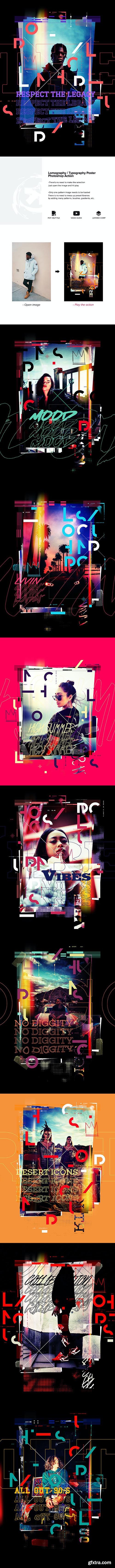 GraphicRiver - Lomography Typography Poster Photoshop Action 24518011