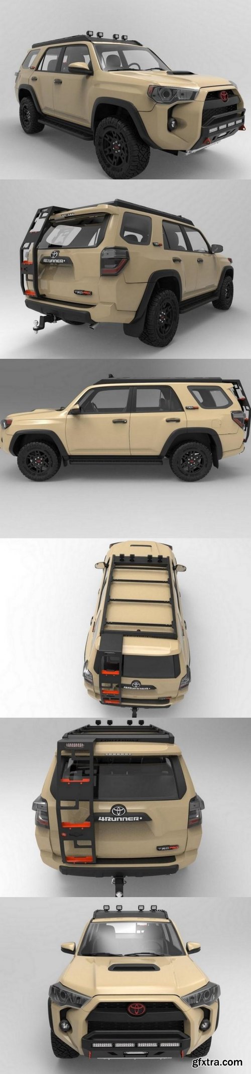 Toyota 4Runner 2018 TRD Pro 4×4 3D Model