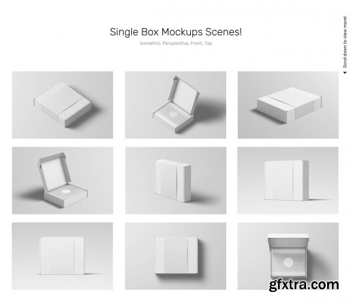 CreativeMarket - Box Mockup Bundle - Mailing Box 6264133