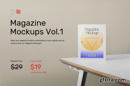 CreativeMarket - Magazine Mockups Vol.1 6264182