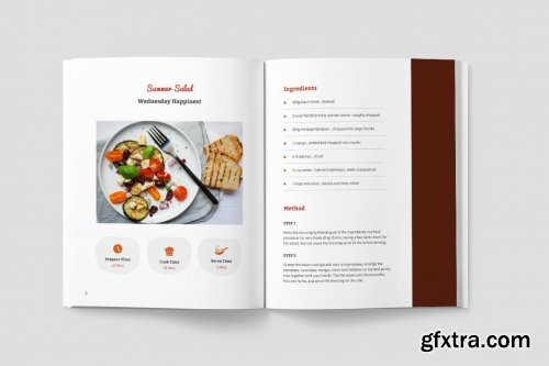 Summer Recipe Book Template