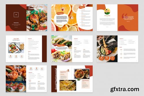 Summer Recipe Book Template