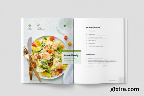 Healthy Recipe Book Template