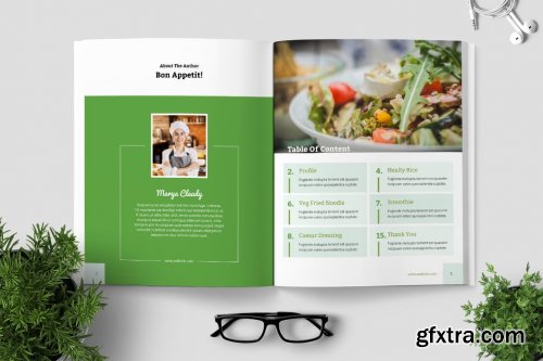 Healthy Recipe Book Template