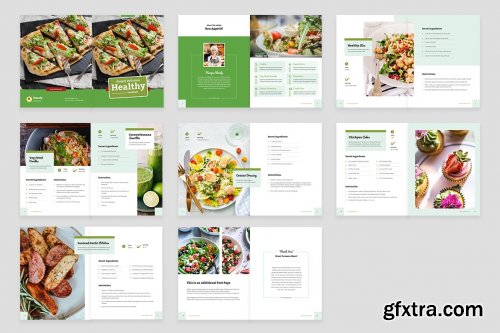 Healthy Recipe Book Template