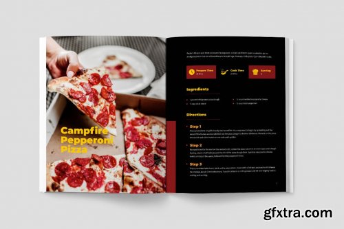 Pizza Cookbook / Recipe Book Template