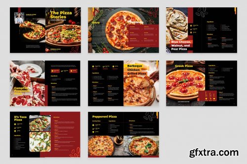 Pizza Cookbook / Recipe Book Template