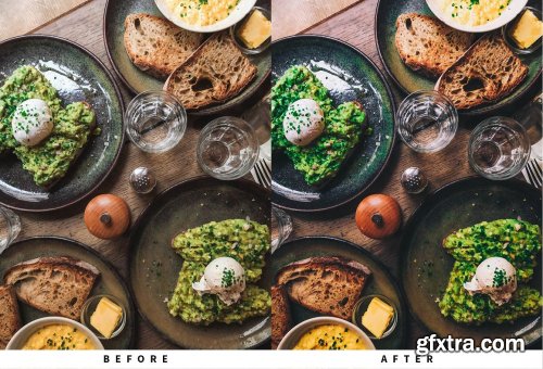 CreativeMarket - 10 Food Lightroom Presets 5808539