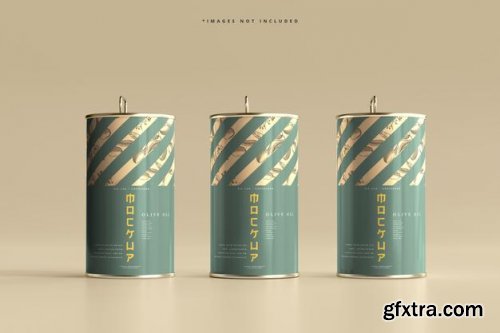 Aluminum oil can mockup