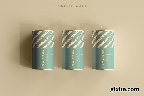 Aluminum oil can mockup