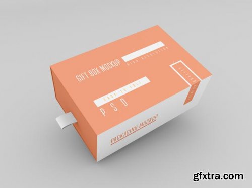 Open delivery box mockup