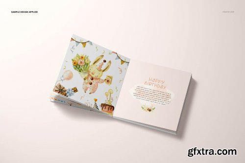 CreativeMarket - Board Book Mockup Set 6248775