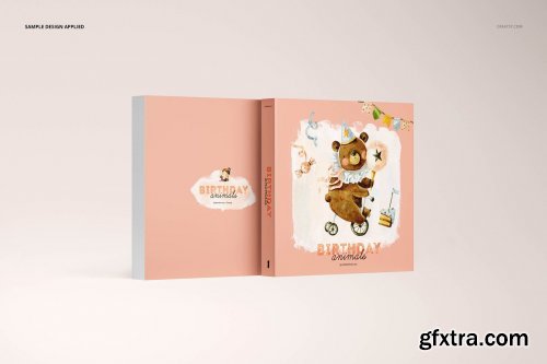 CreativeMarket - Board Book Mockup Set 6248775