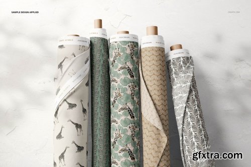 CreativeMarket - Fabric Rolls Mockup (16/FFv.11) 6258937