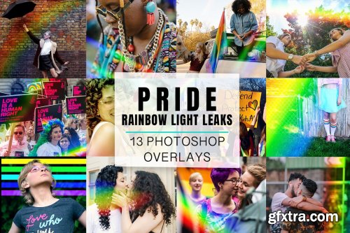 CreativeMarket - Rainbow Overlays 6216550