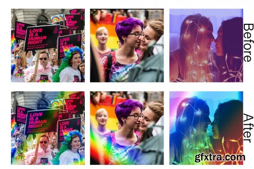 CreativeMarket - Rainbow Overlays 6216550