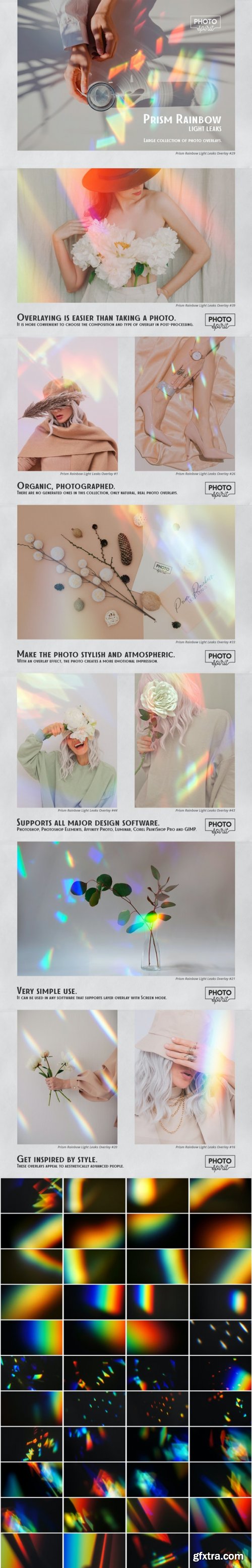 GraphicRiver - Prism Rainbow Light Leaks Overlays 32687434