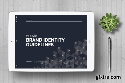 CreativeMarket - Minimalist Brand Identity Guidelines 5204502
