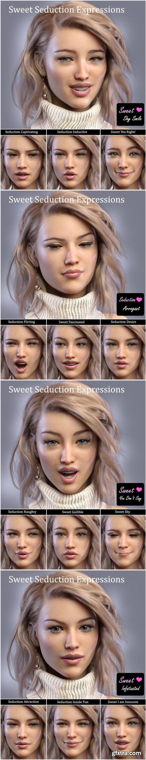 iV Sweet Seduction Expressions For Genesis 8 Female(s)