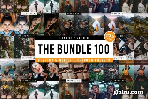 CreativeMarket - THE BUNDLE 100 - Lightroom Presets 6133635