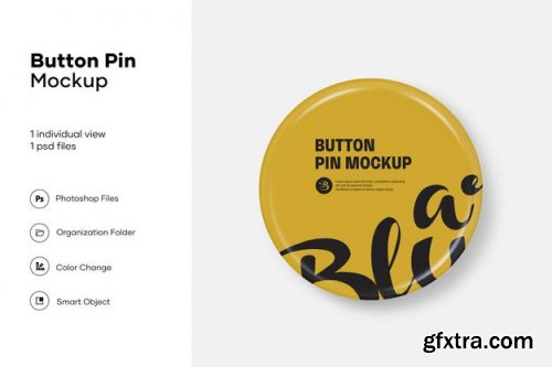 Button pins mockup