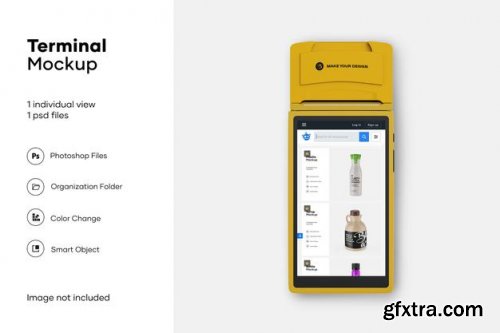 Mobile payment terminal mockup