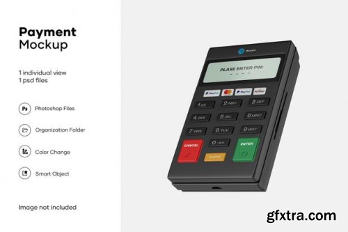 Mobile payment terminal mockup