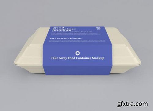 Food container package mockup