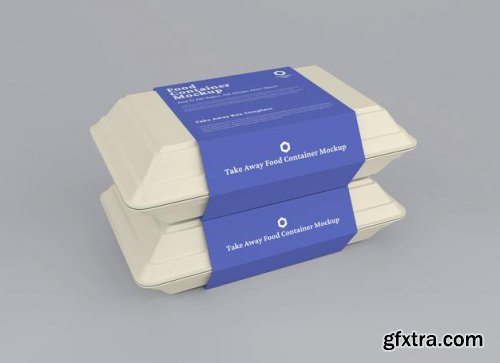 Food container package mockup