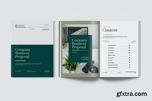 Elegant Business Proposal Document Indesign