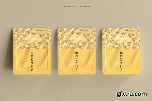 Cheese packaging mockup