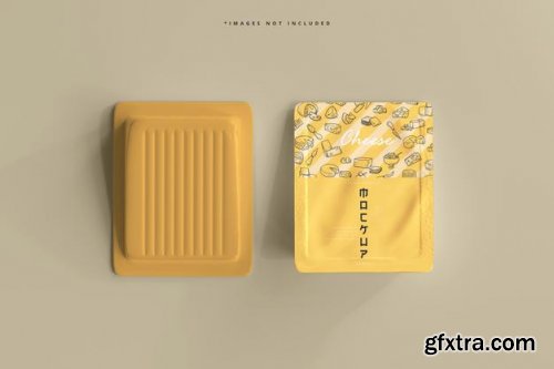 Cheese packaging mockup