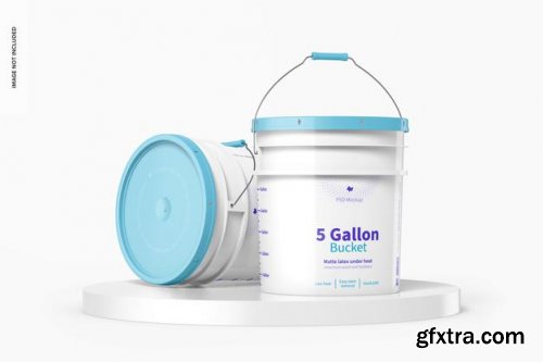 5 gallon bucket mockup