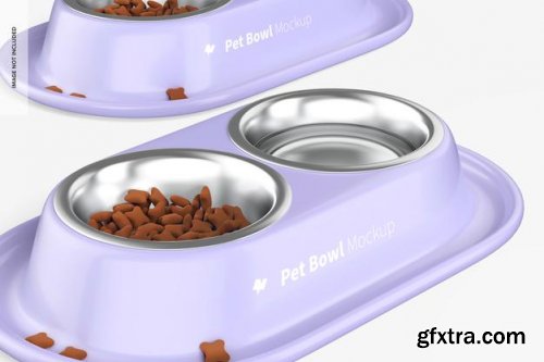 Pet bowls mockup