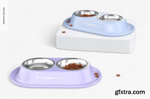 Pet bowls mockup