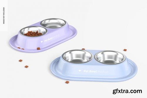 Pet bowls mockup