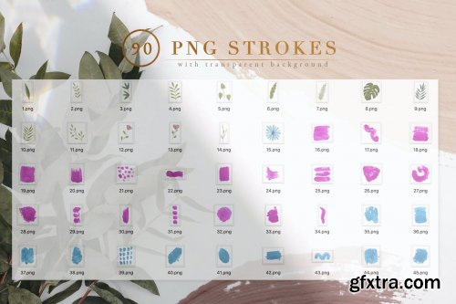  90 Procreate Stamps & Photoshop Brushes