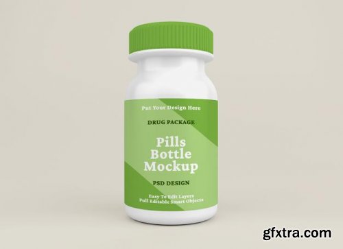 Pill bottle mockup