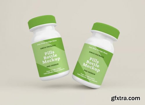 Pill bottle mockup