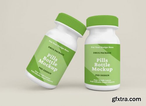 Pill bottle mockup