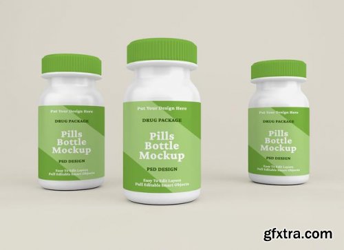 Pill bottle mockup