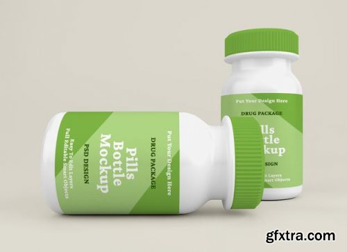 Pill bottle mockup