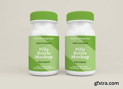 Pill bottle mockup