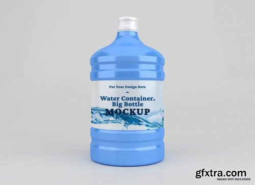 Plastic big water container mockup