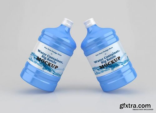 Plastic big water container mockup